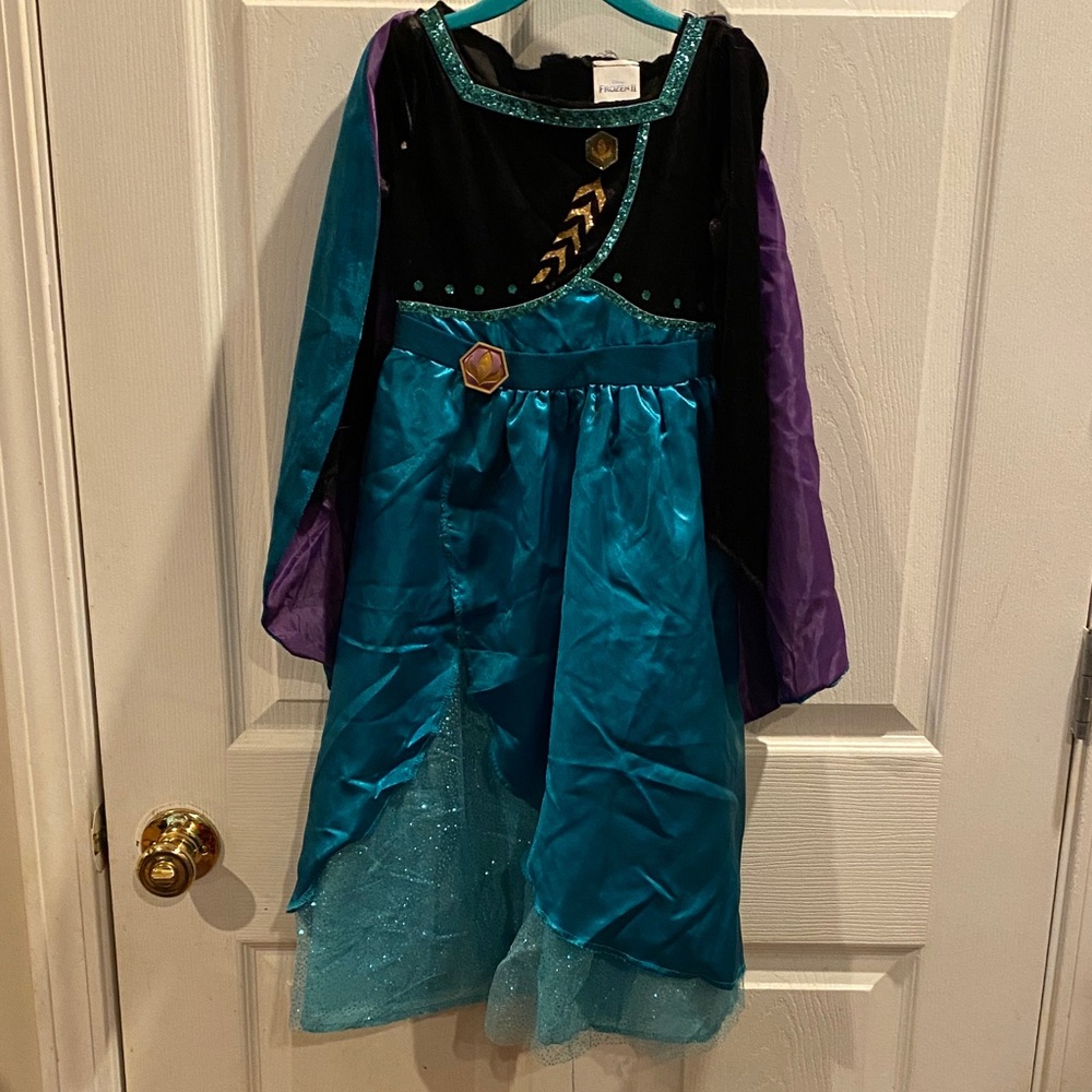 Enchanting Kids Costume Dress - Black, Teal, and Purple